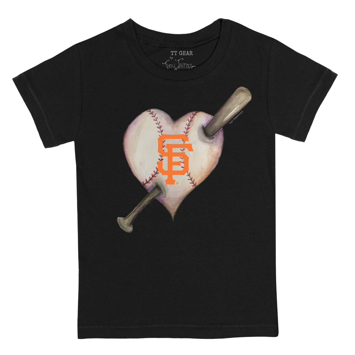 San Francisco Giants Heart Bat Tee Shirt