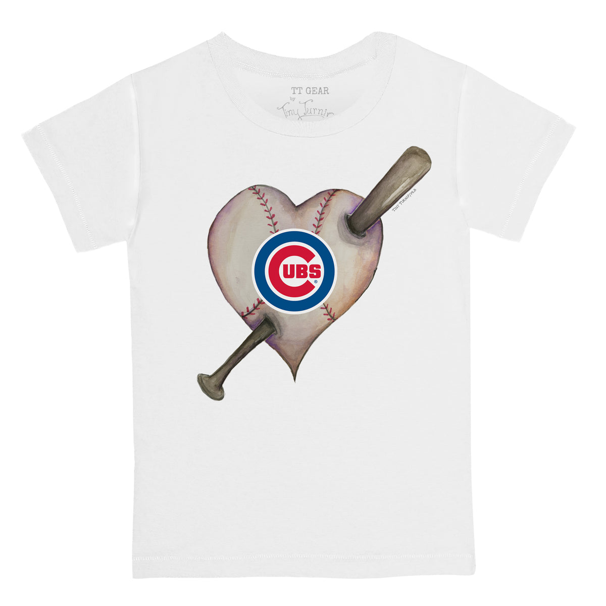 Chicago Cubs Heart Bat Tee Shirt