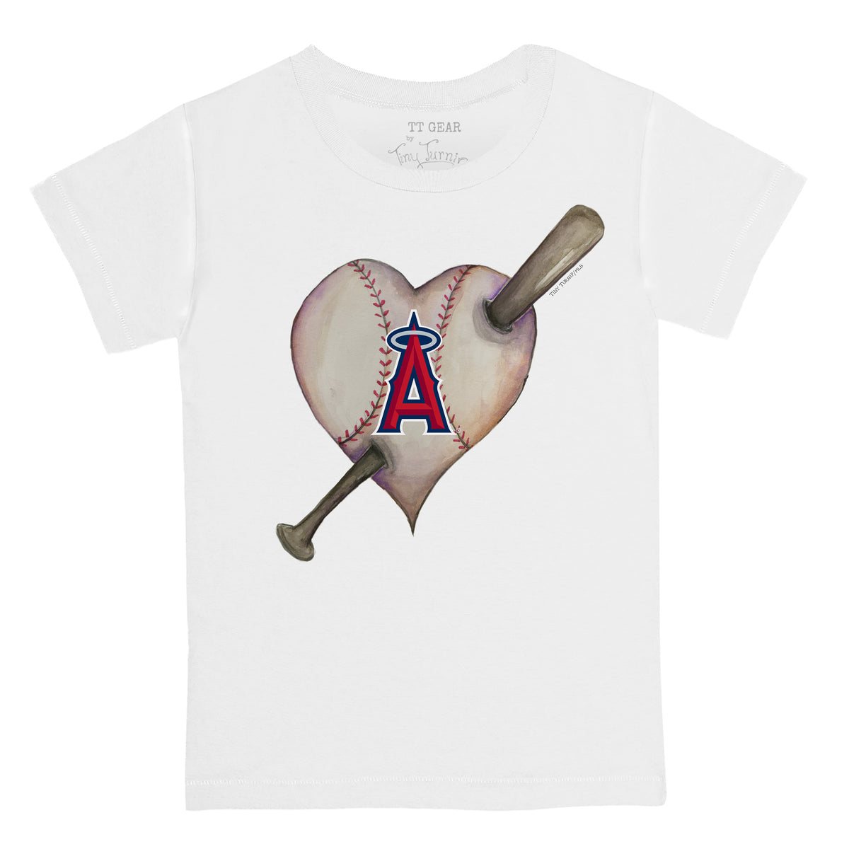 Los Angeles Angels Heart Bat Tee Shirt