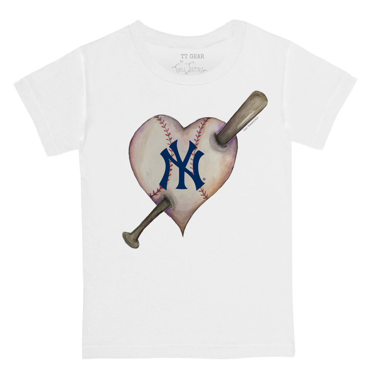 New York Yankees Heart Bat Tee Shirt