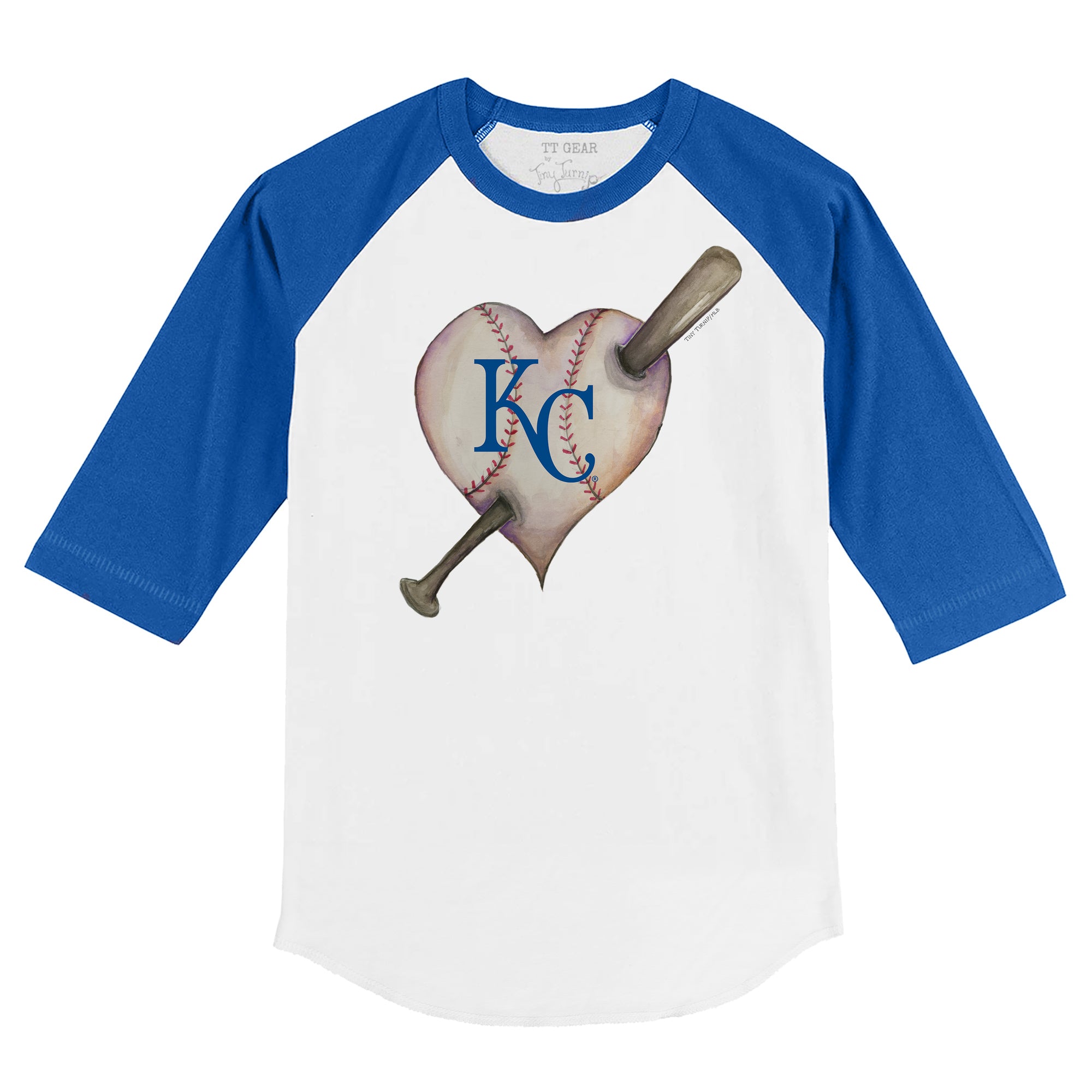 Youth Tiny Turnip White Kansas City Royals Lucky Charm T-Shirt Size: Small