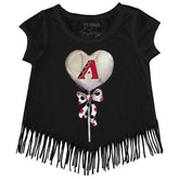 Arizona Diamondbacks Heart Lolly Fringe Tee