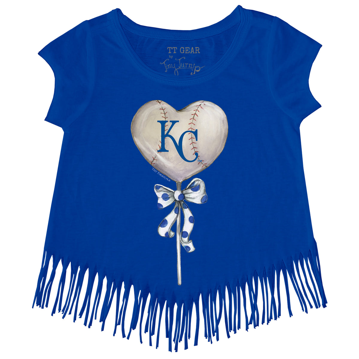 Kansas City Royals Heart Lolly Fringe Tee