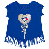 Toronto Blue Jays Heart Lolly Fringe Tee