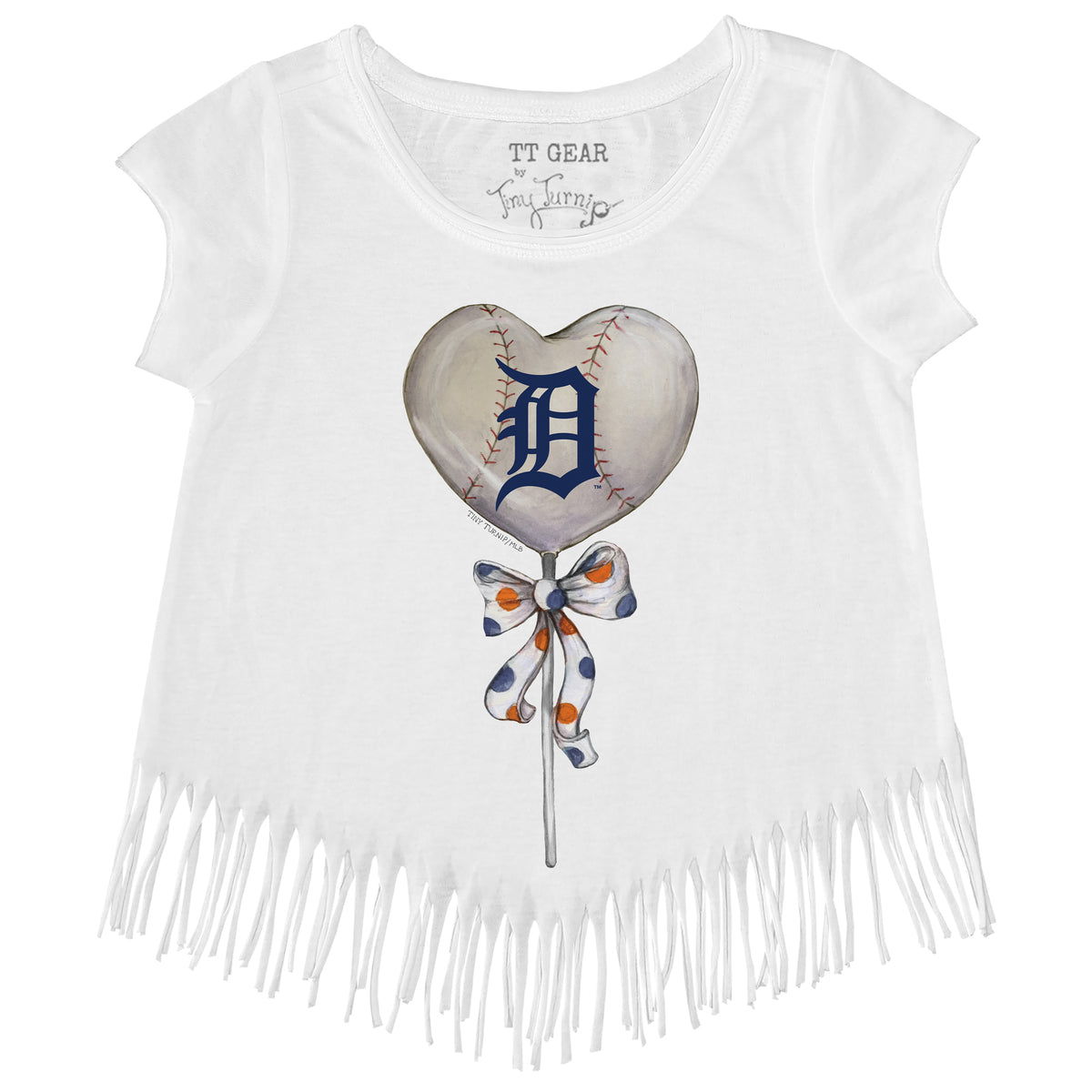 Houston Astros Heart Lolly Fringe Tee