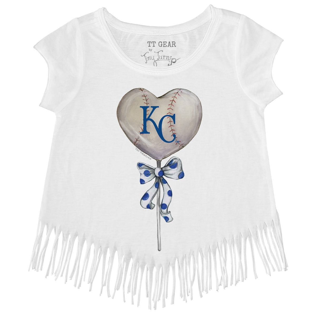 Kansas City Royals Heart Lolly Fringe Tee