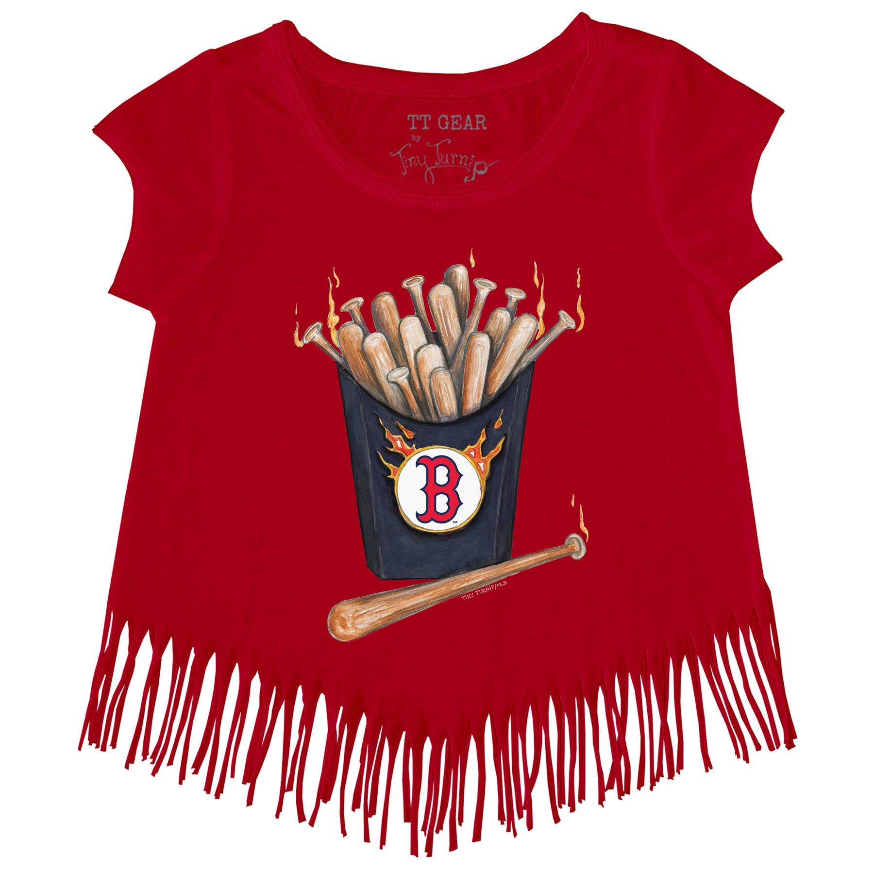 Boston Red Sox Hot Bats Fringe Tee