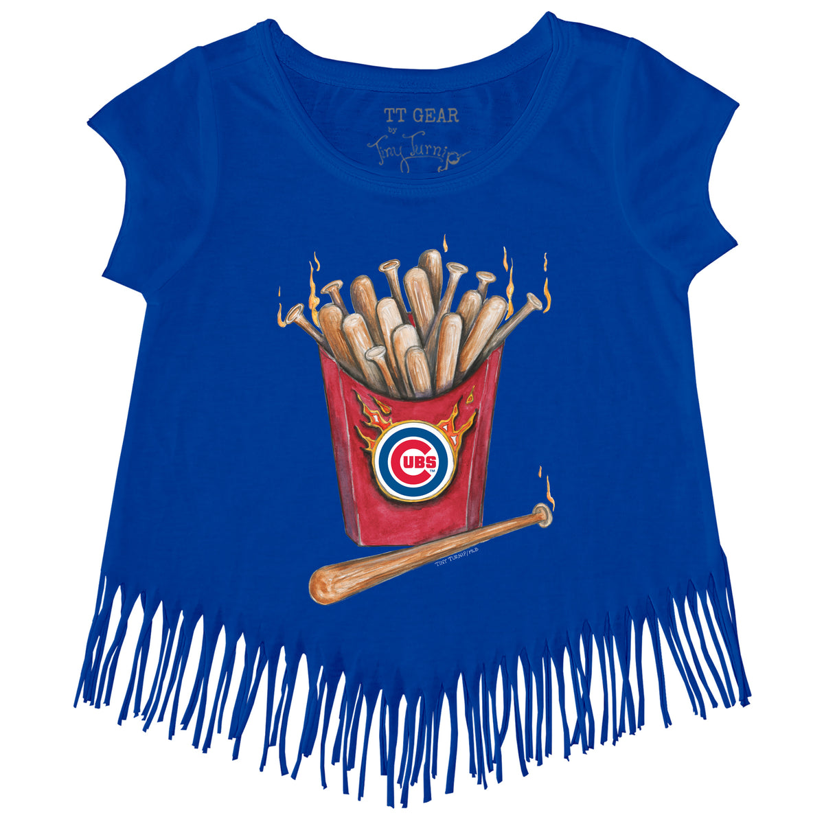 Chicago Cubs Hot Bats Fringe Tee