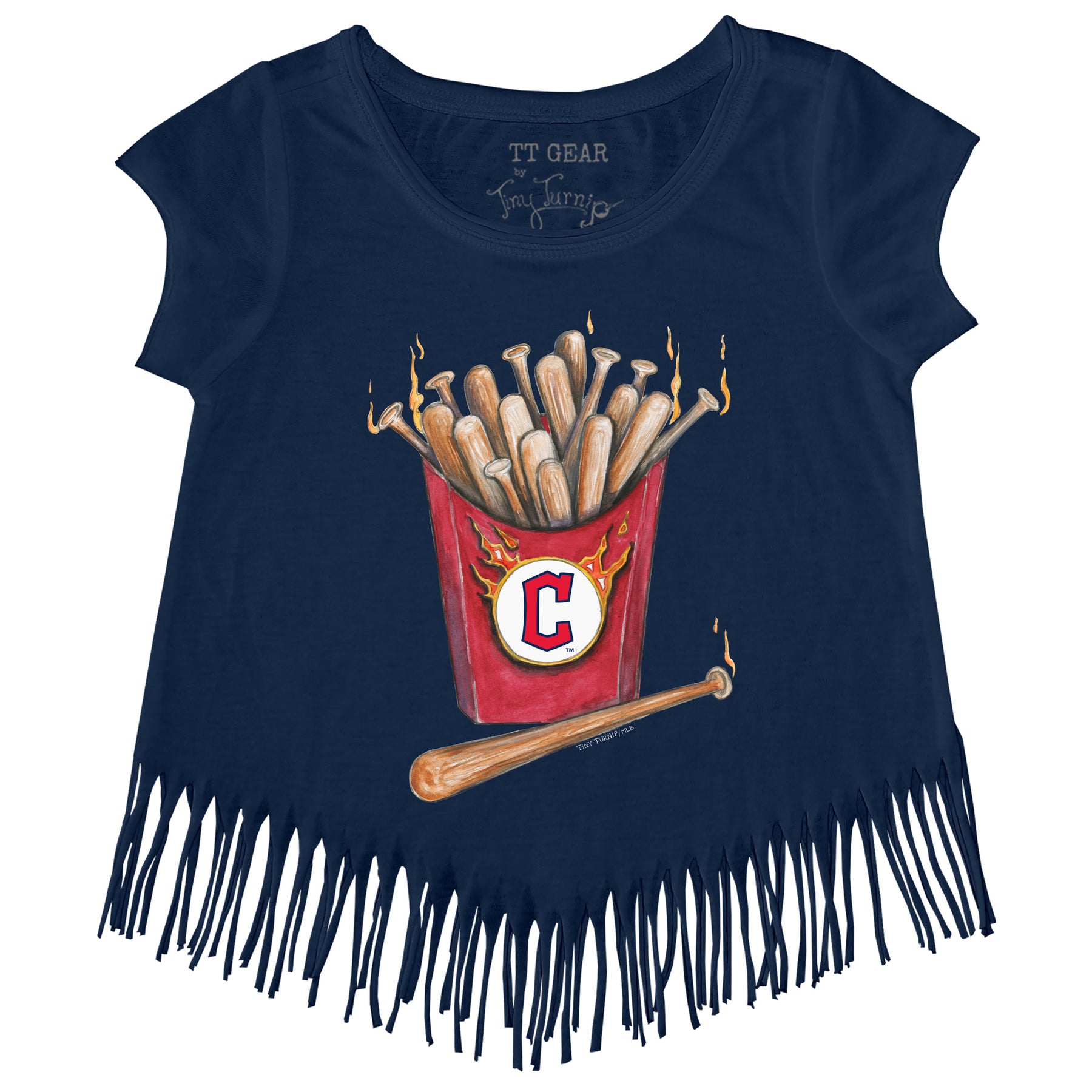 Cleveland Guardians Hot Bats Fringe Tee