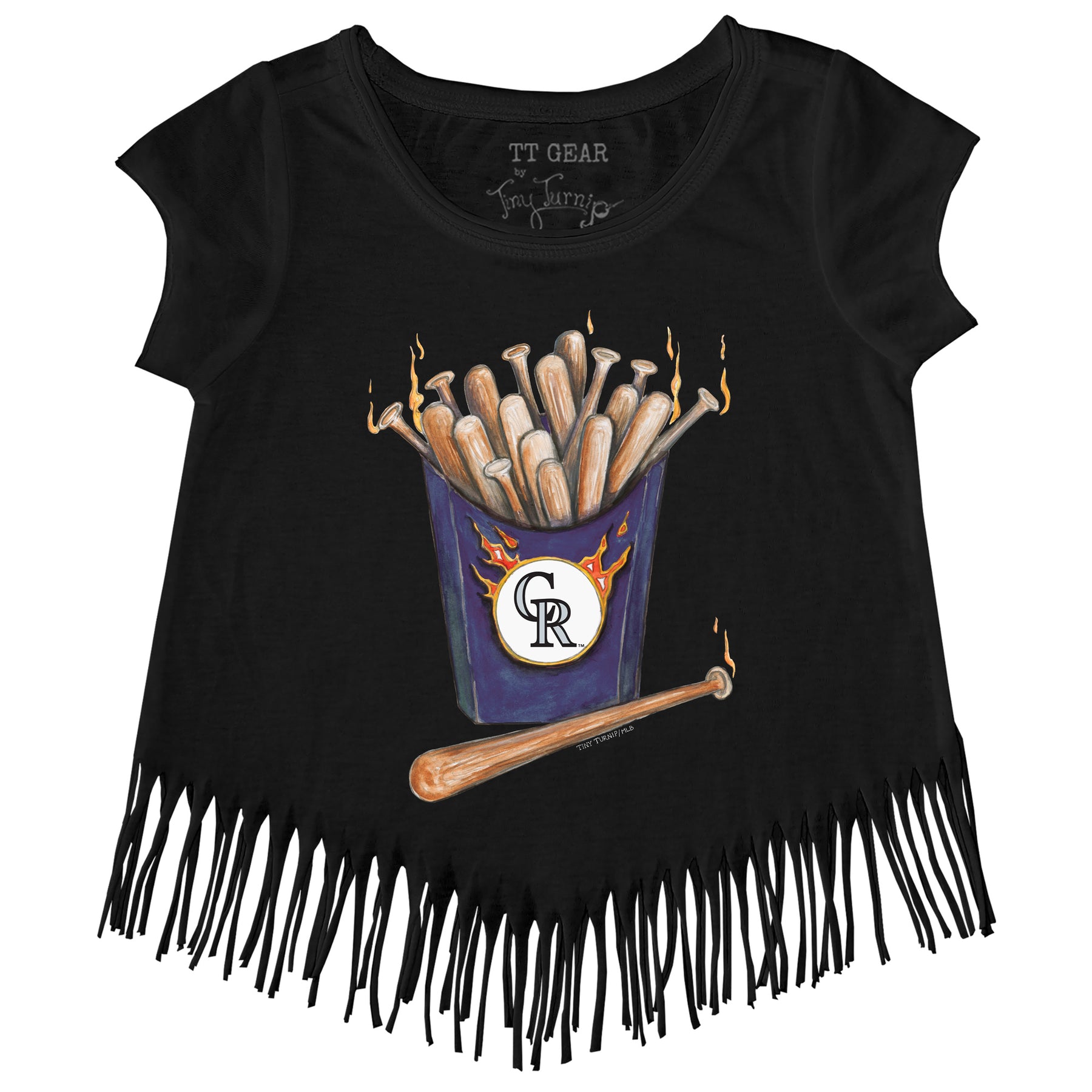 Colorado Rockies Hot Bats Fringe Tee