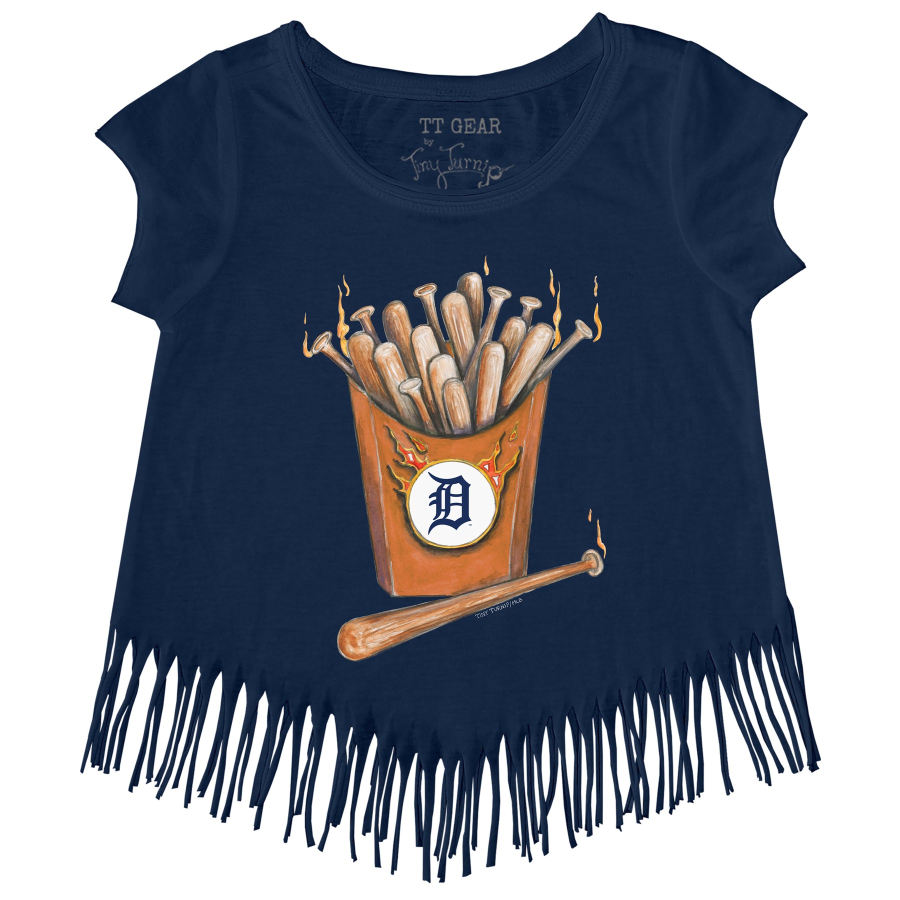 Detroit Tigers Hot Bats Fringe Tee