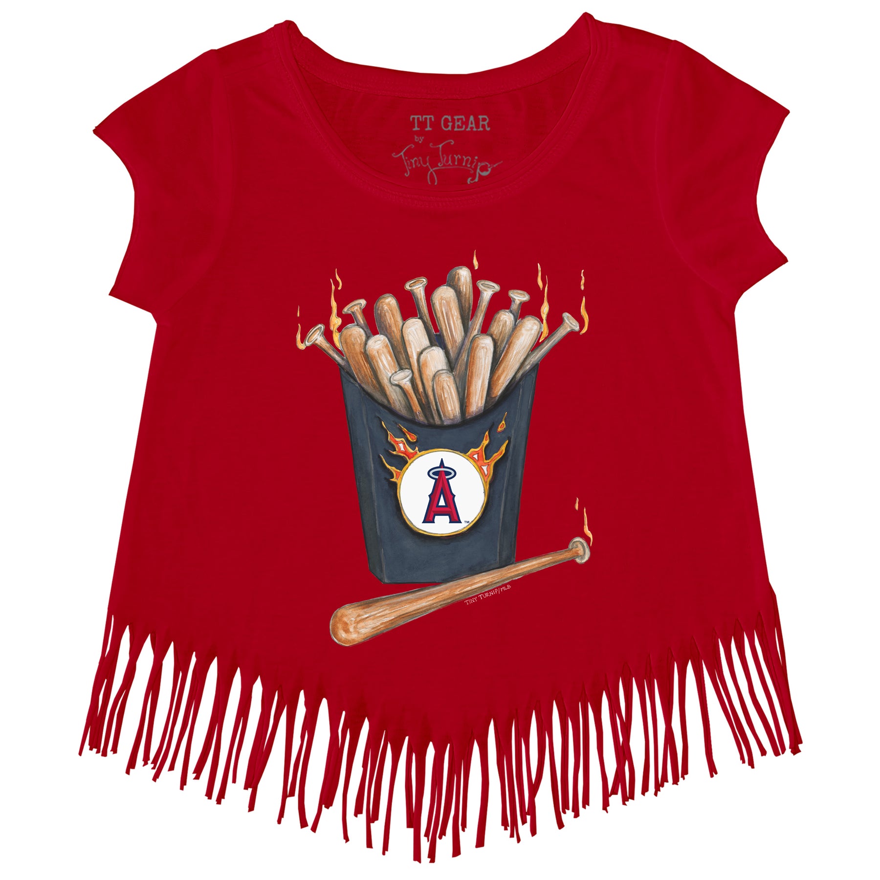 Los Angeles Angels Hot Bats Fringe Tee