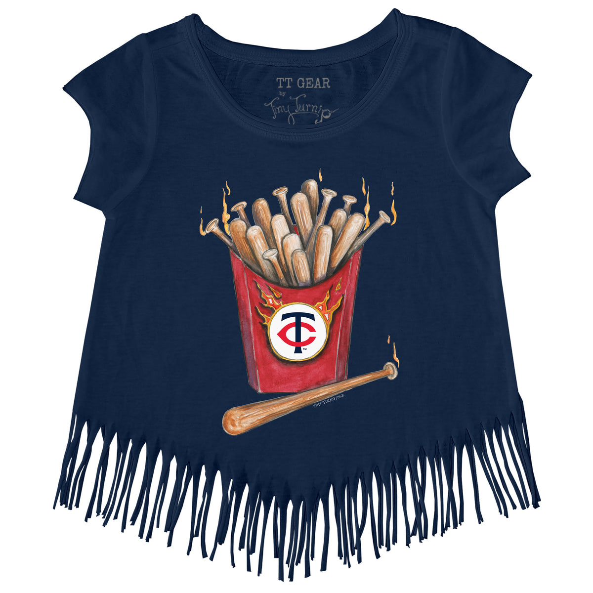 Minnesota Twins Hot Bats Fringe Tee