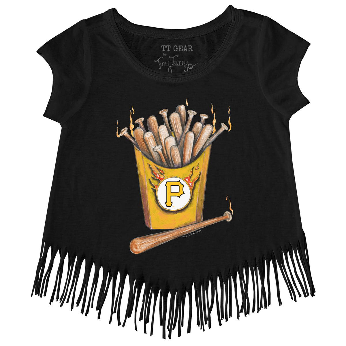 Pittsburgh Pirates Hot Bats Fringe Tee