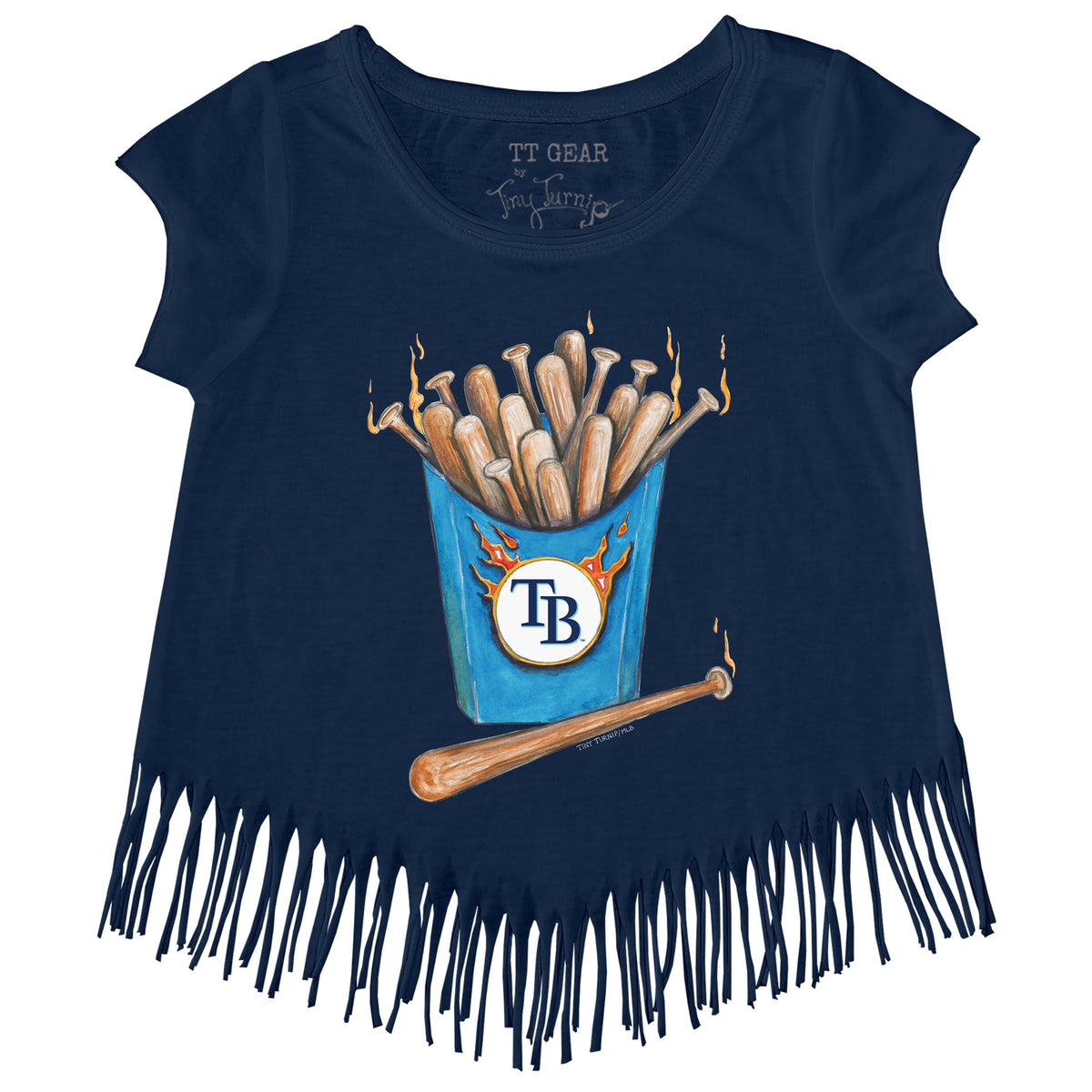 Tampa Bay Rays Hot Bats Fringe Tee