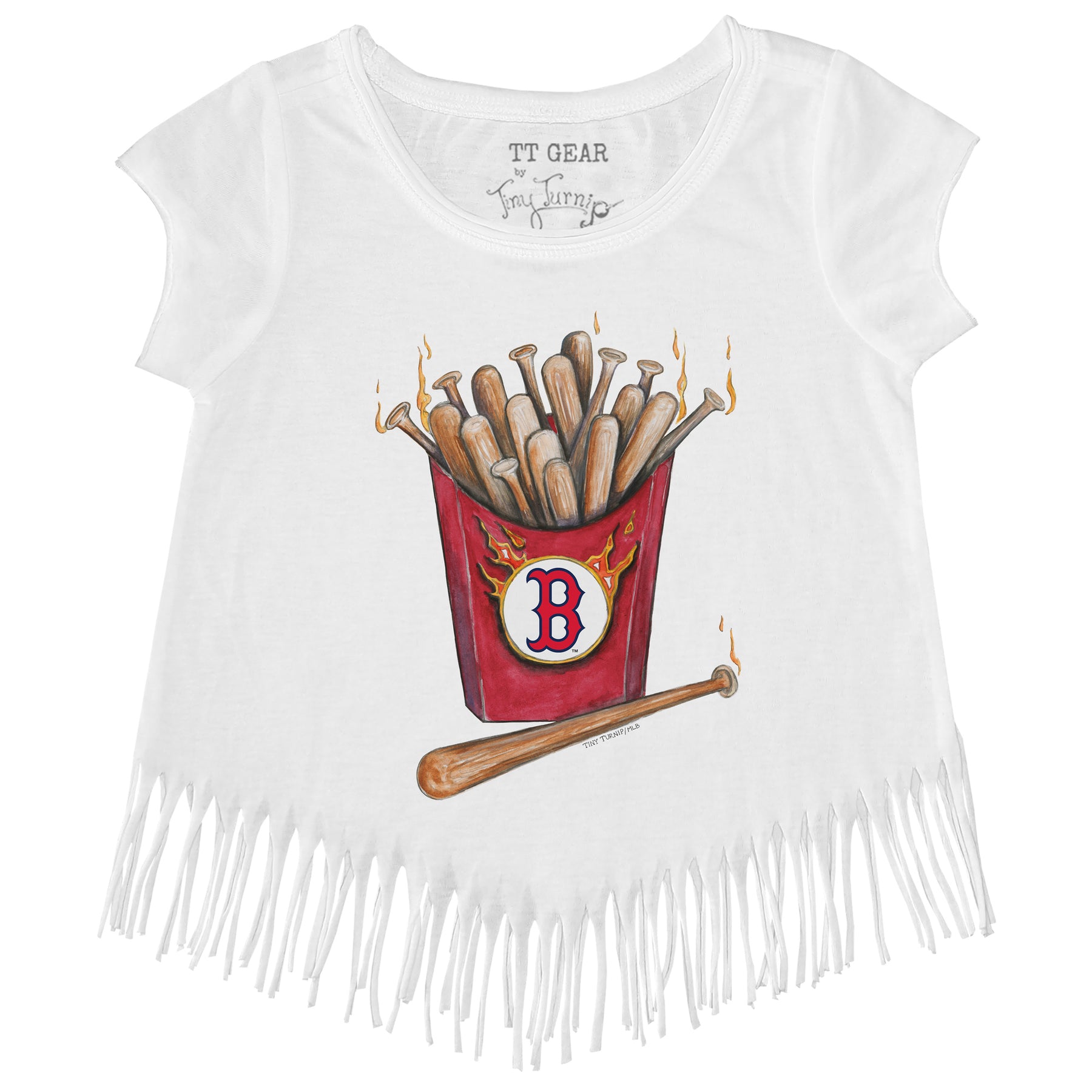 Boston Red Sox Hot Bats Fringe Tee