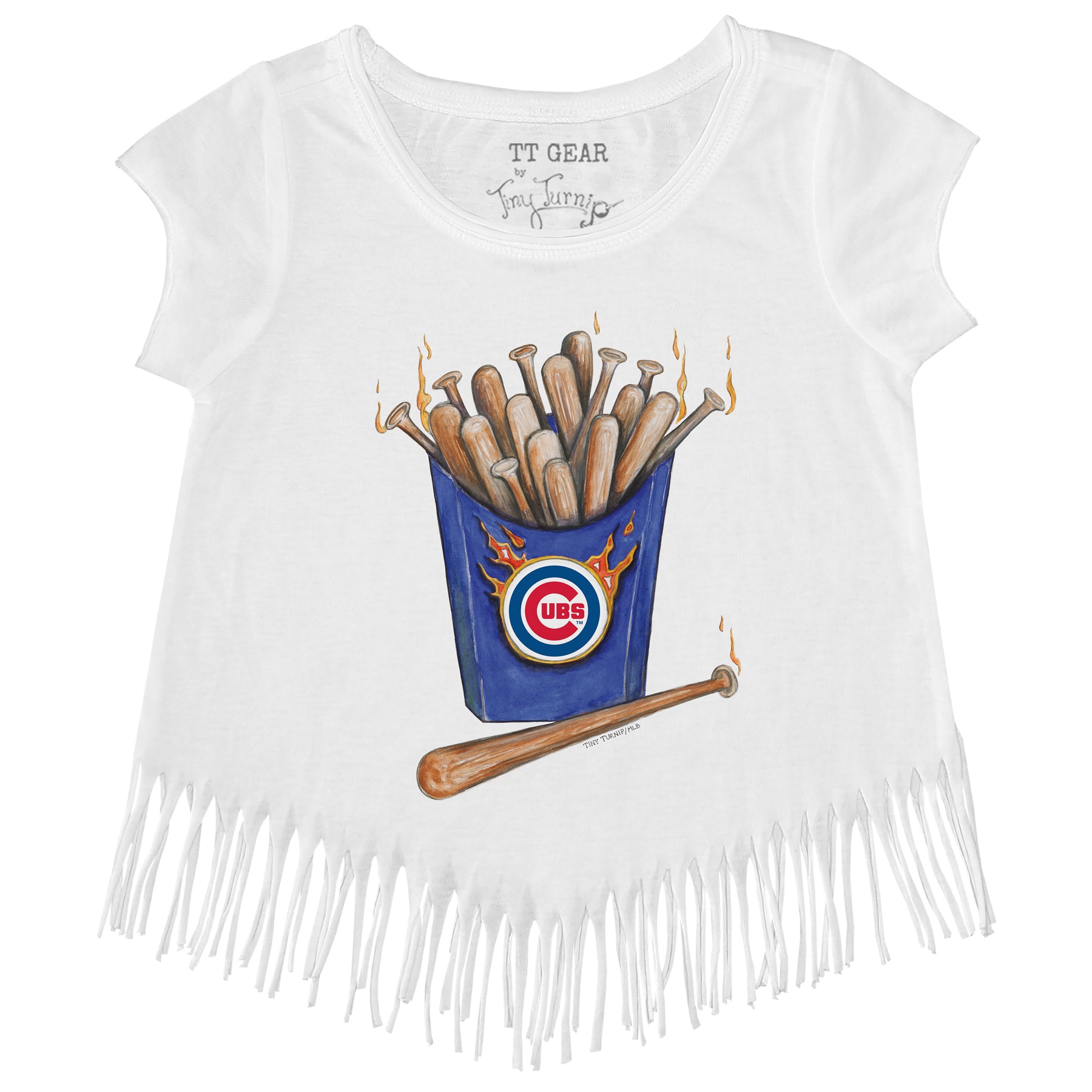 Chicago Cubs Hot Bats Fringe Tee