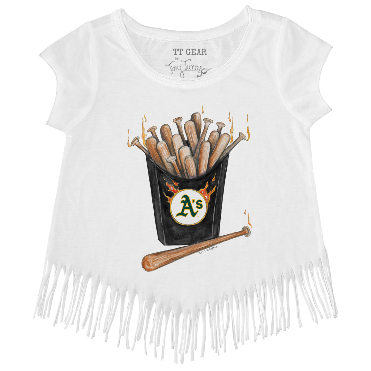 Oakland Athletics Hot Bats Fringe Tee