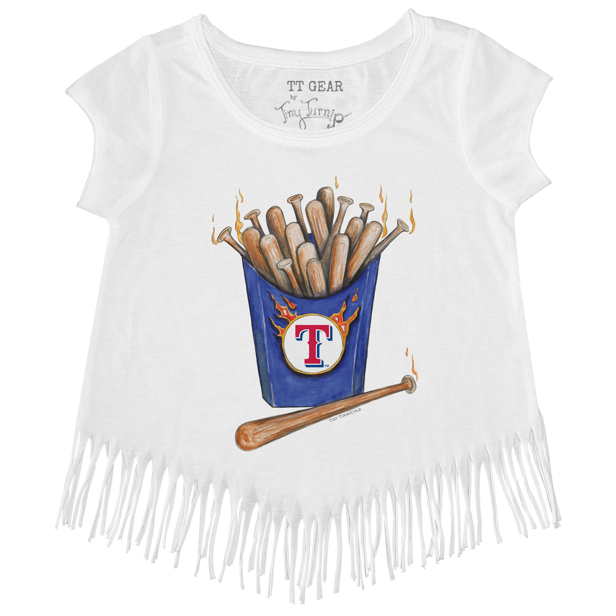 Texas Rangers Hot Bats Fringe Tee
