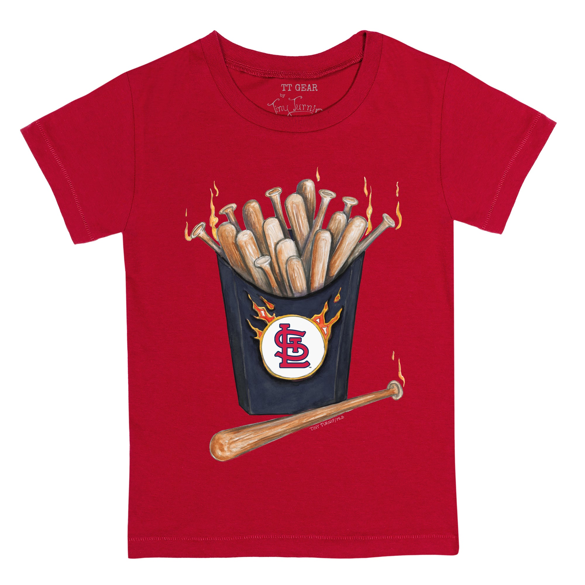 Youth St. Louis Cardinals Tiny Turnip Red Baseball Love T-Shirt