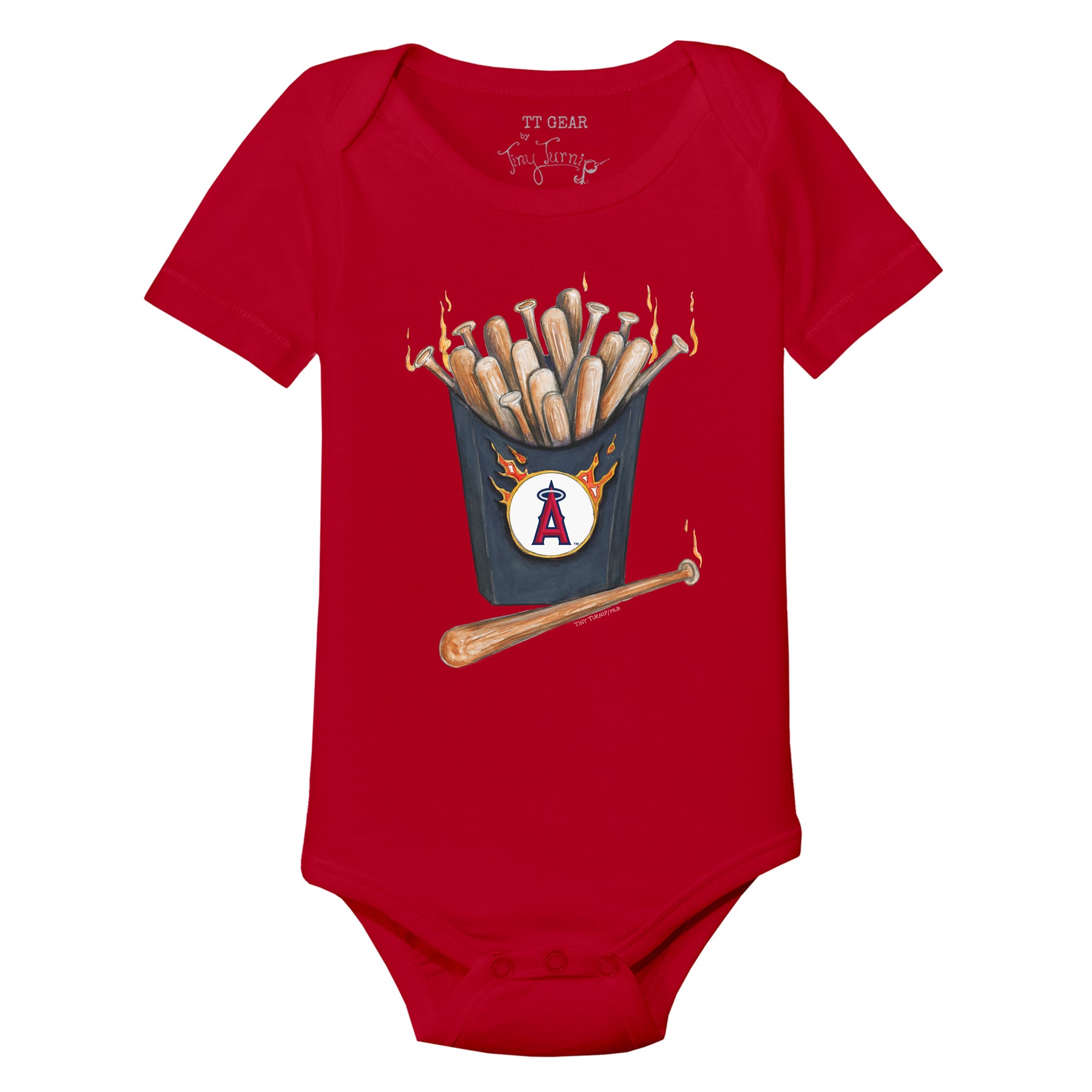 Los Angeles Angels Hot Bats Short Sleeve Snapper