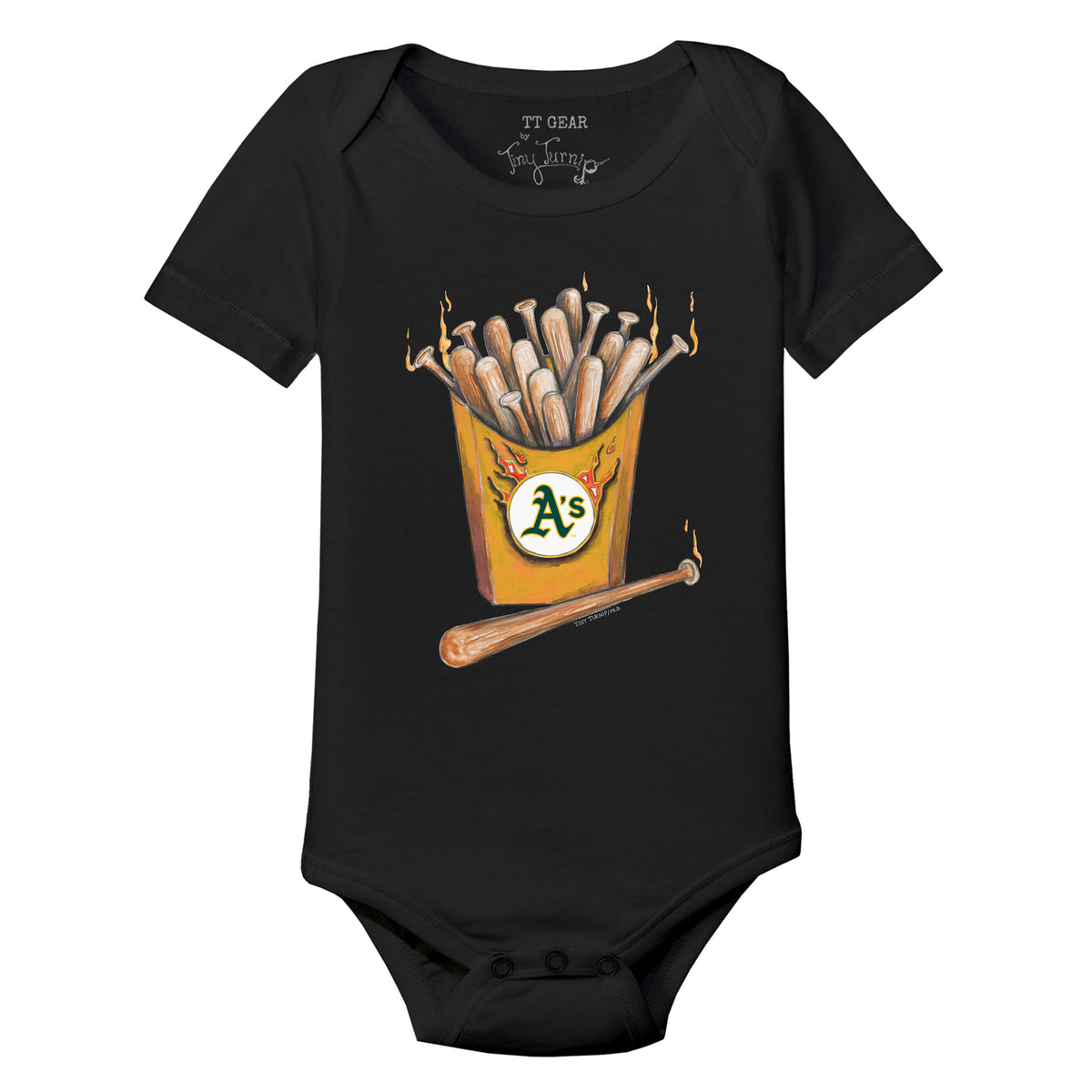 Oakland Athletics Hot Bats Short Sleeve Snapper