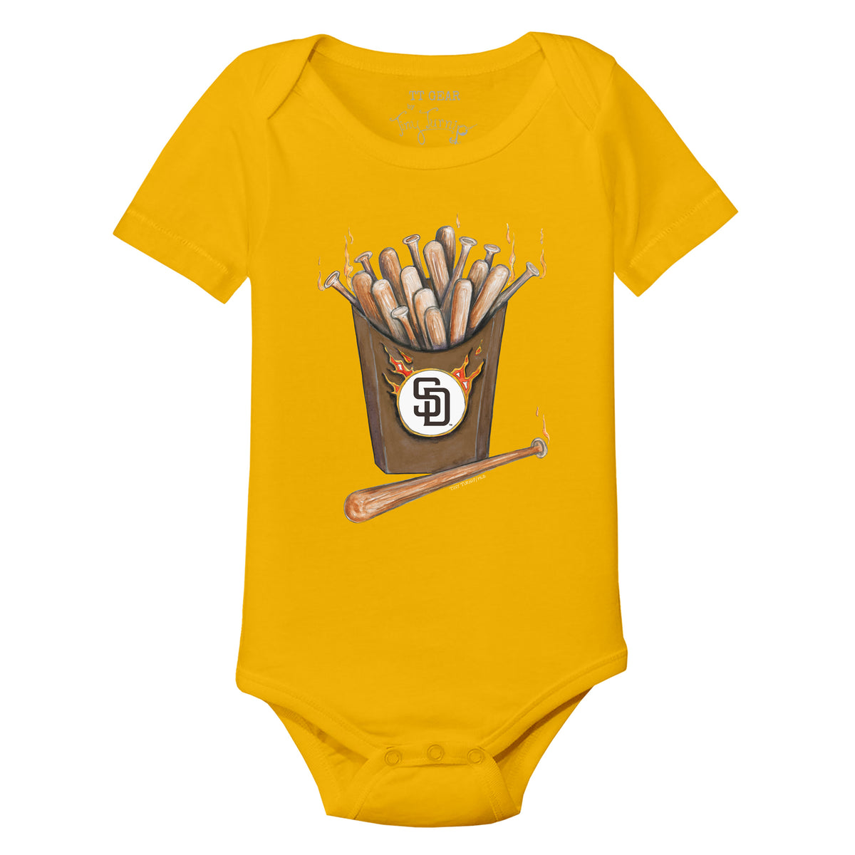 San Diego Padres Hot Bats Short Sleeve Snapper