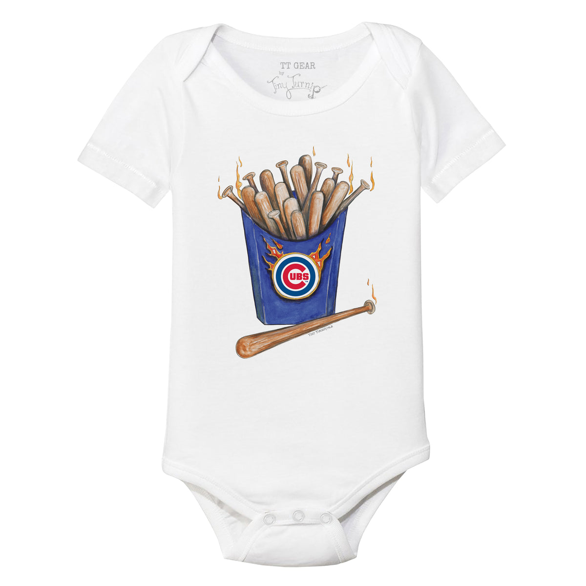 Chicago Cubs Hot Bats Short Sleeve Snapper