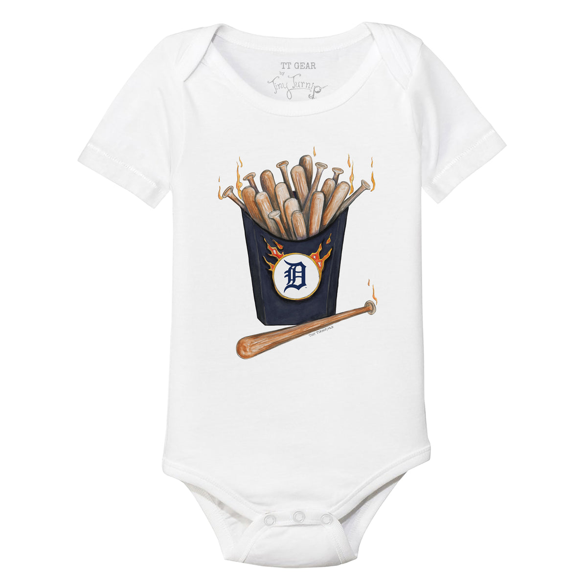 Detroit Tigers Hot Bats Short Sleeve Snapper