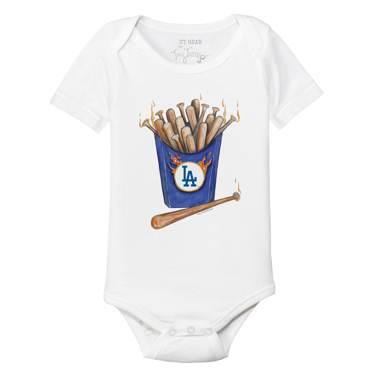 Los Angeles Dodgers Hot Bats Short Sleeve Snapper