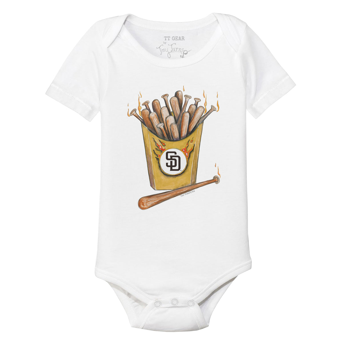 San Diego Padres Hot Bats Short Sleeve Snapper