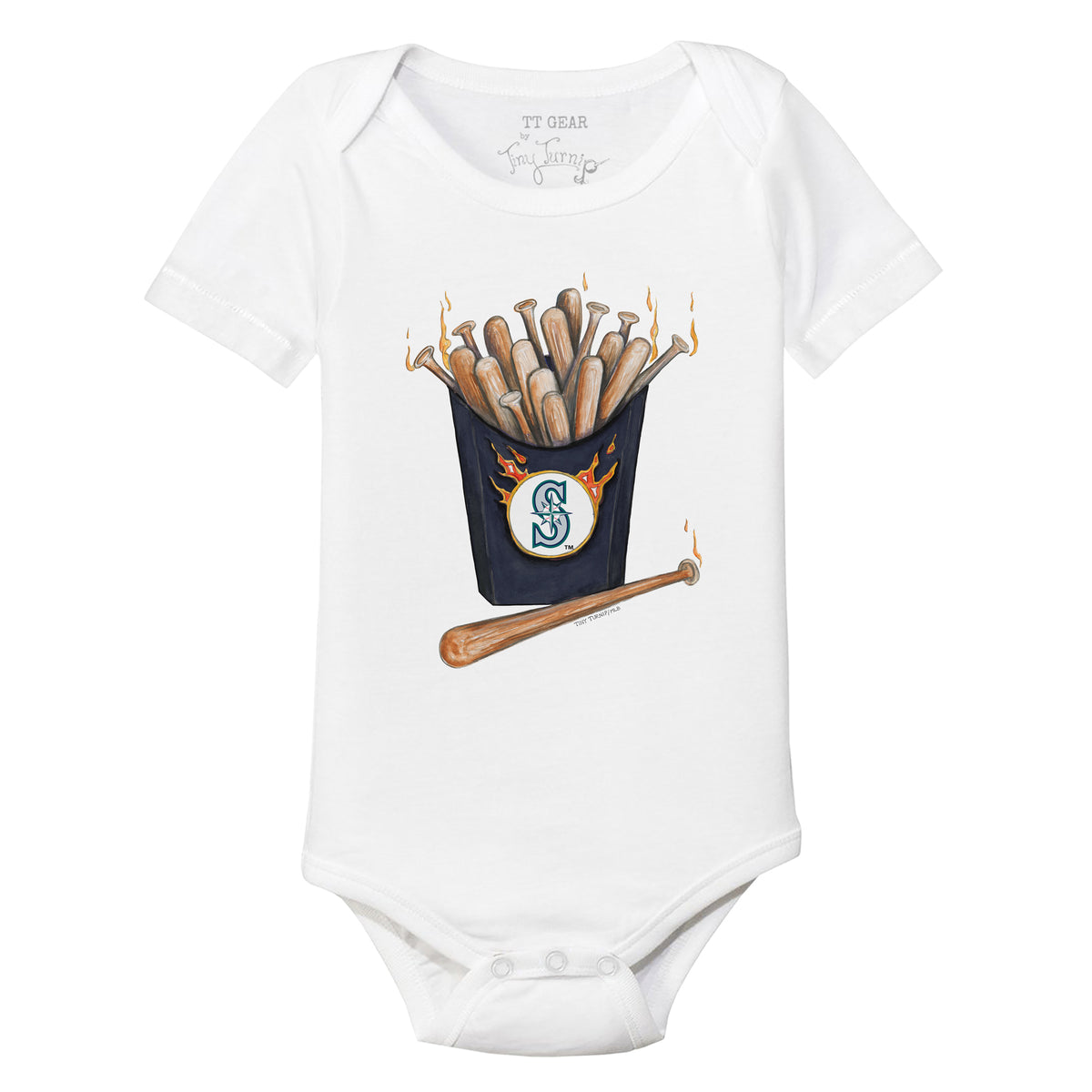 Seattle Mariners Hot Bats Short Sleeve Snapper