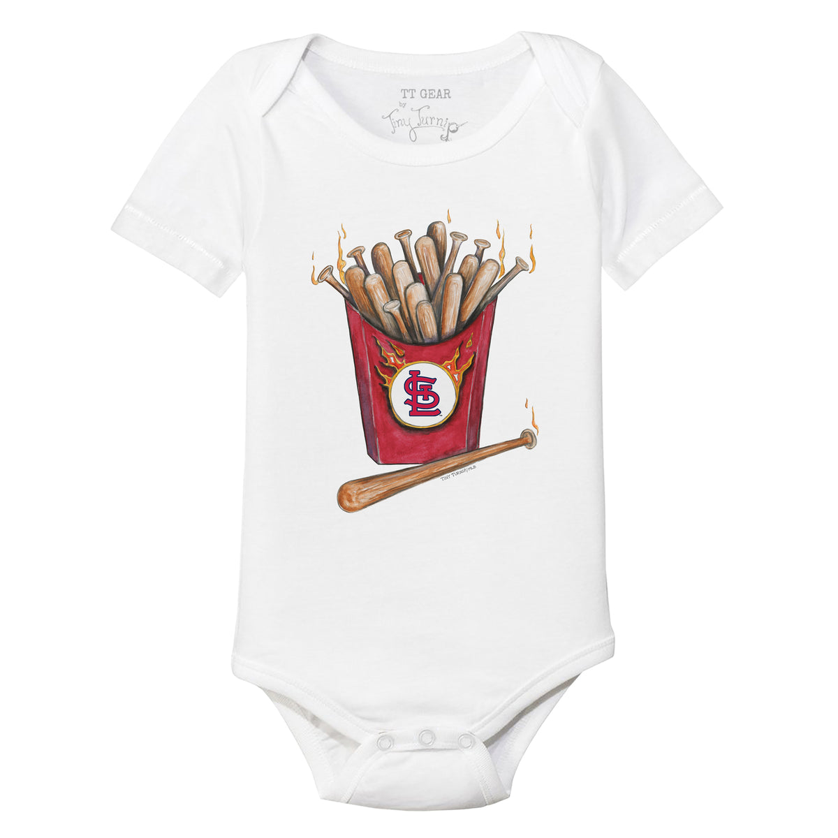 St. Louis Cardinals Hot Bats Short Sleeve Snapper