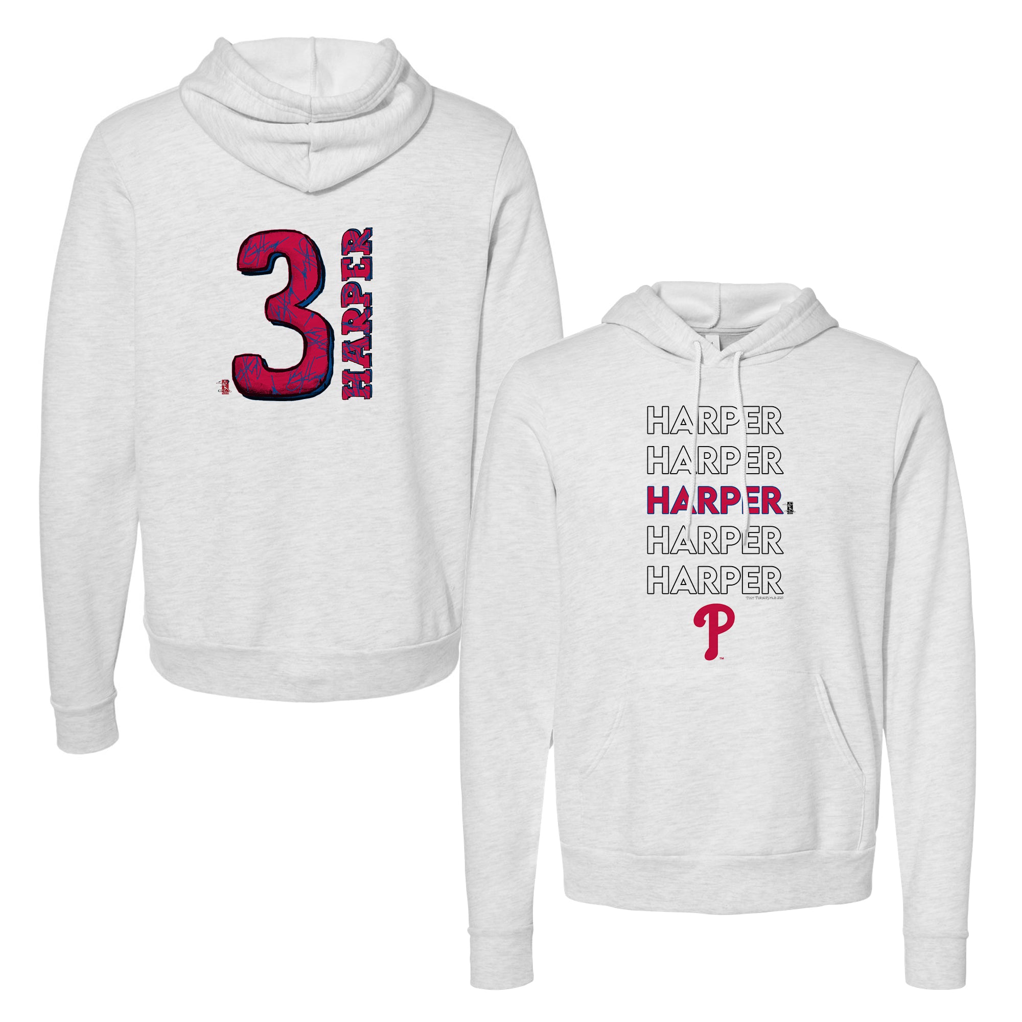 Philadelphia Phillies Bryce Harper Stacked Tee Shirt