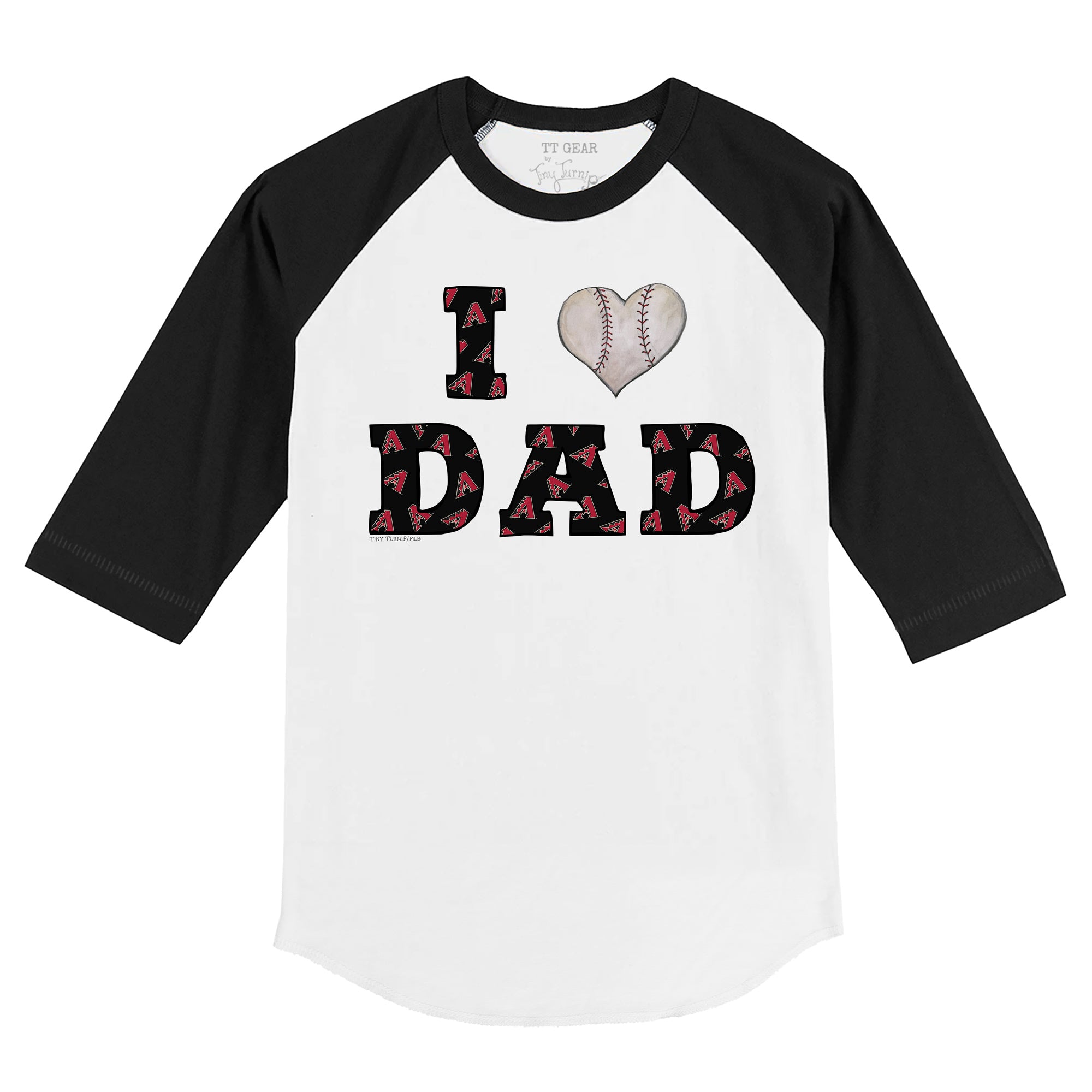 Pittsburgh Pirates Tiny Turnip Youth I Love Dad T-Shirt - Black