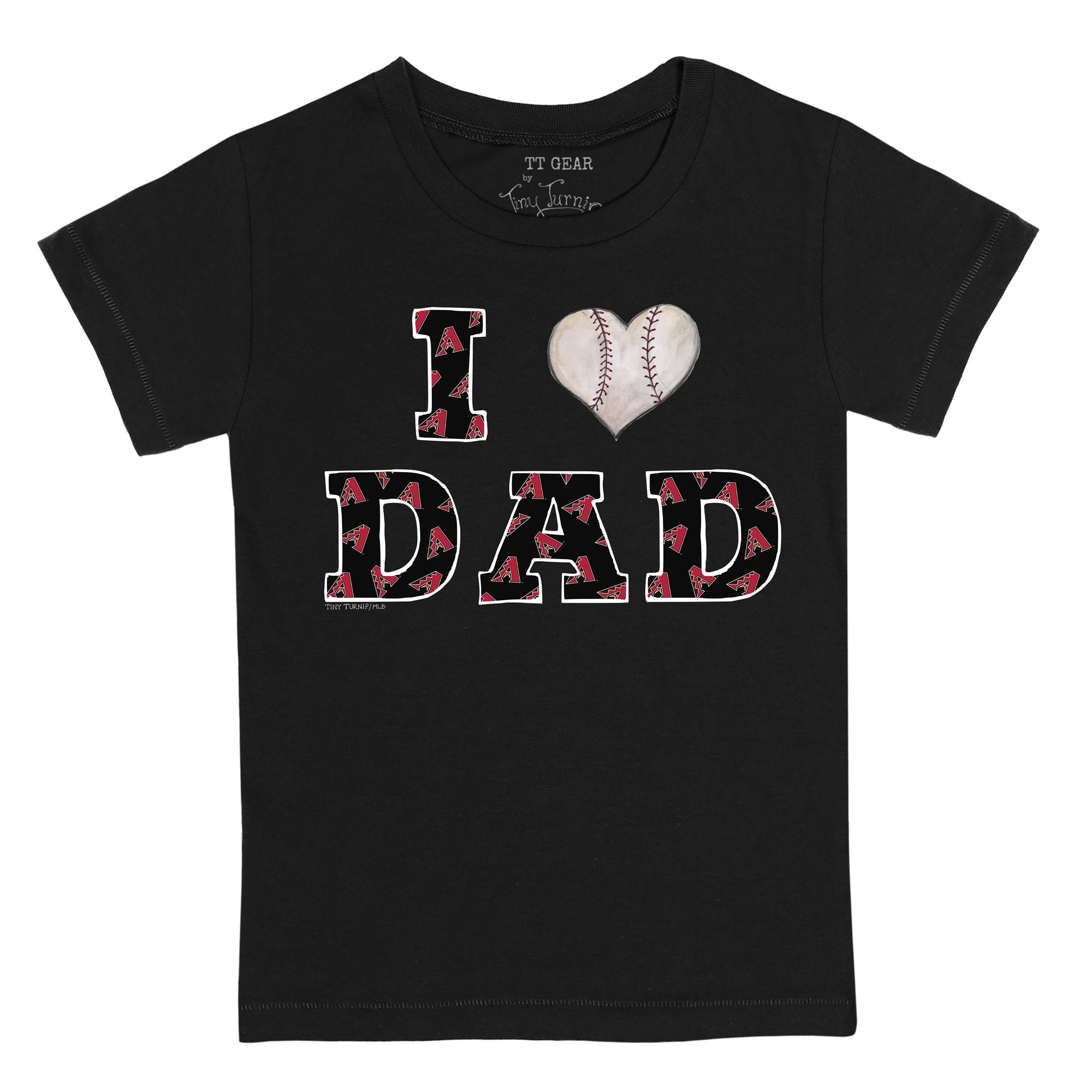 Lids Arizona Diamondbacks Tiny Turnip Youth I Love Dad Fringe T-Shirt -  White