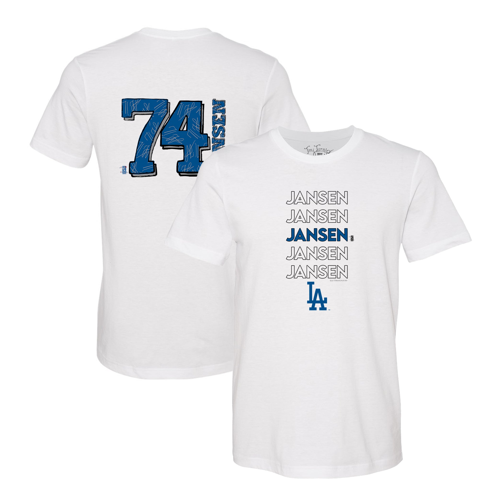 Los Angeles Dodgers Kenley Jansen Stacked Tee Shirt