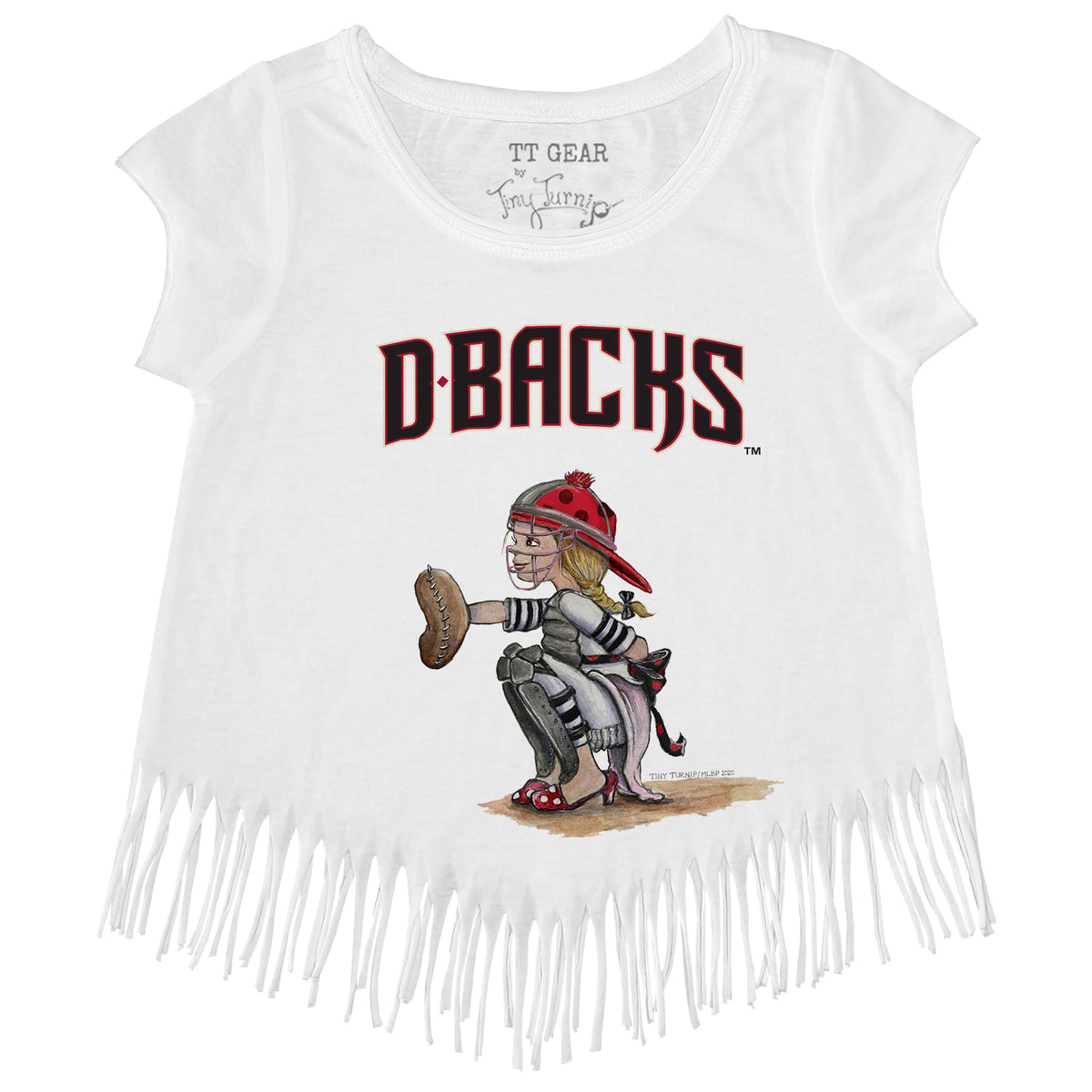 Arizona Diamondbacks Kate the Catcher Fringe Tee