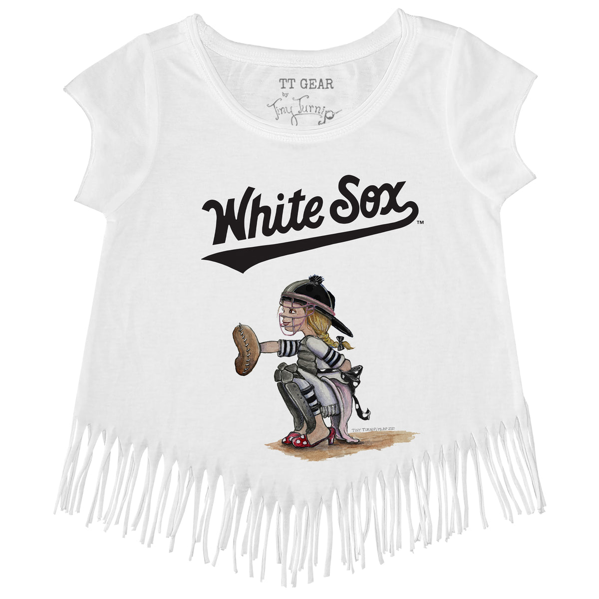 Chicago White Sox Kate the Catcher Fringe Tee