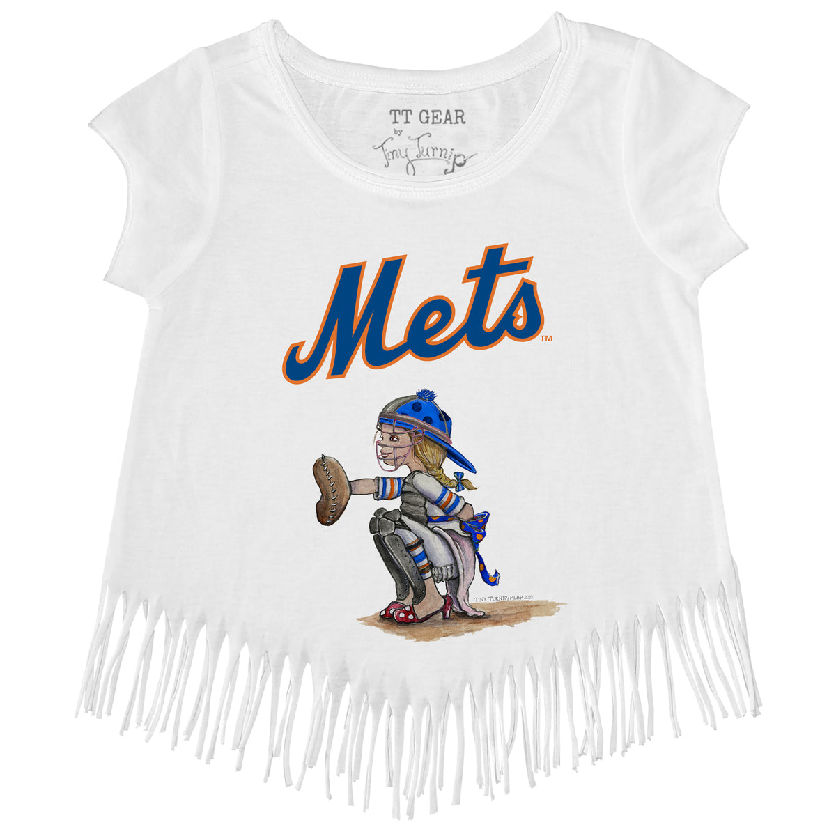 New York Mets Kate the Catcher Fringe Tee