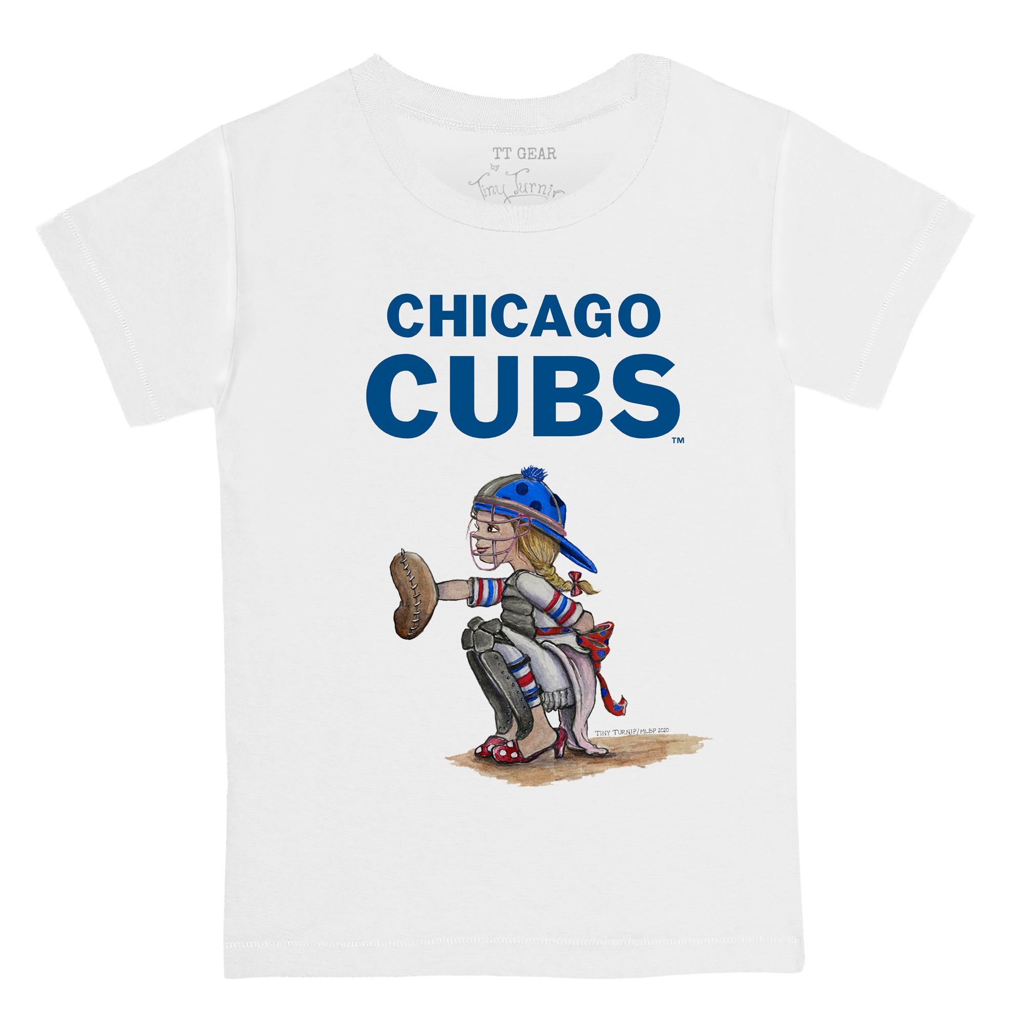 Lids Chicago Cubs Tiny Turnip Infant Stacked T-Shirt - White