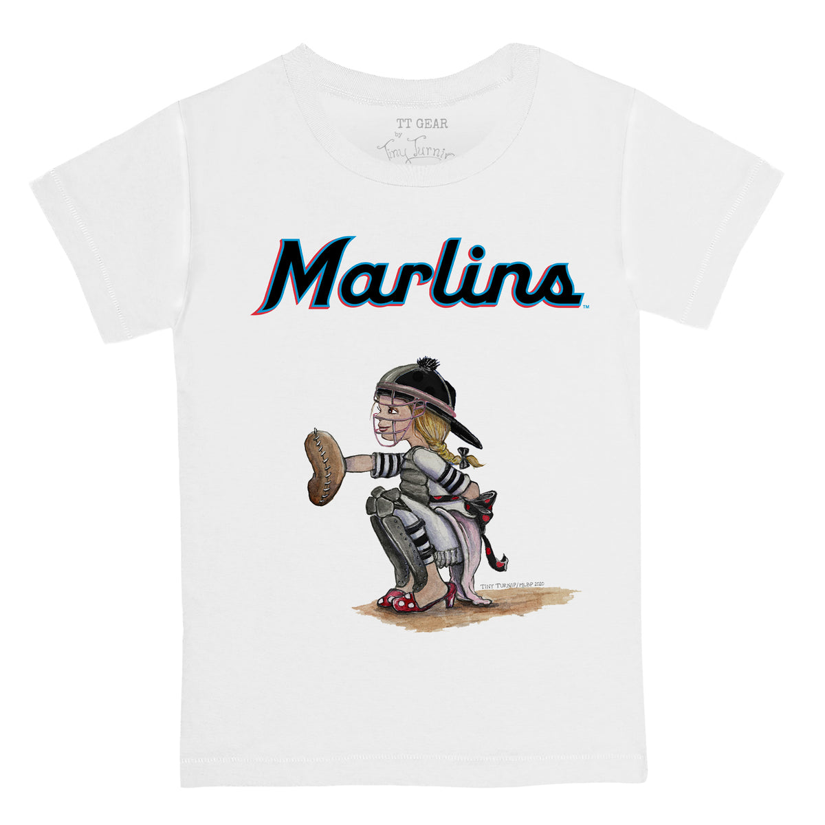 Miami Marlins Kate the Catcher Tee Shirt