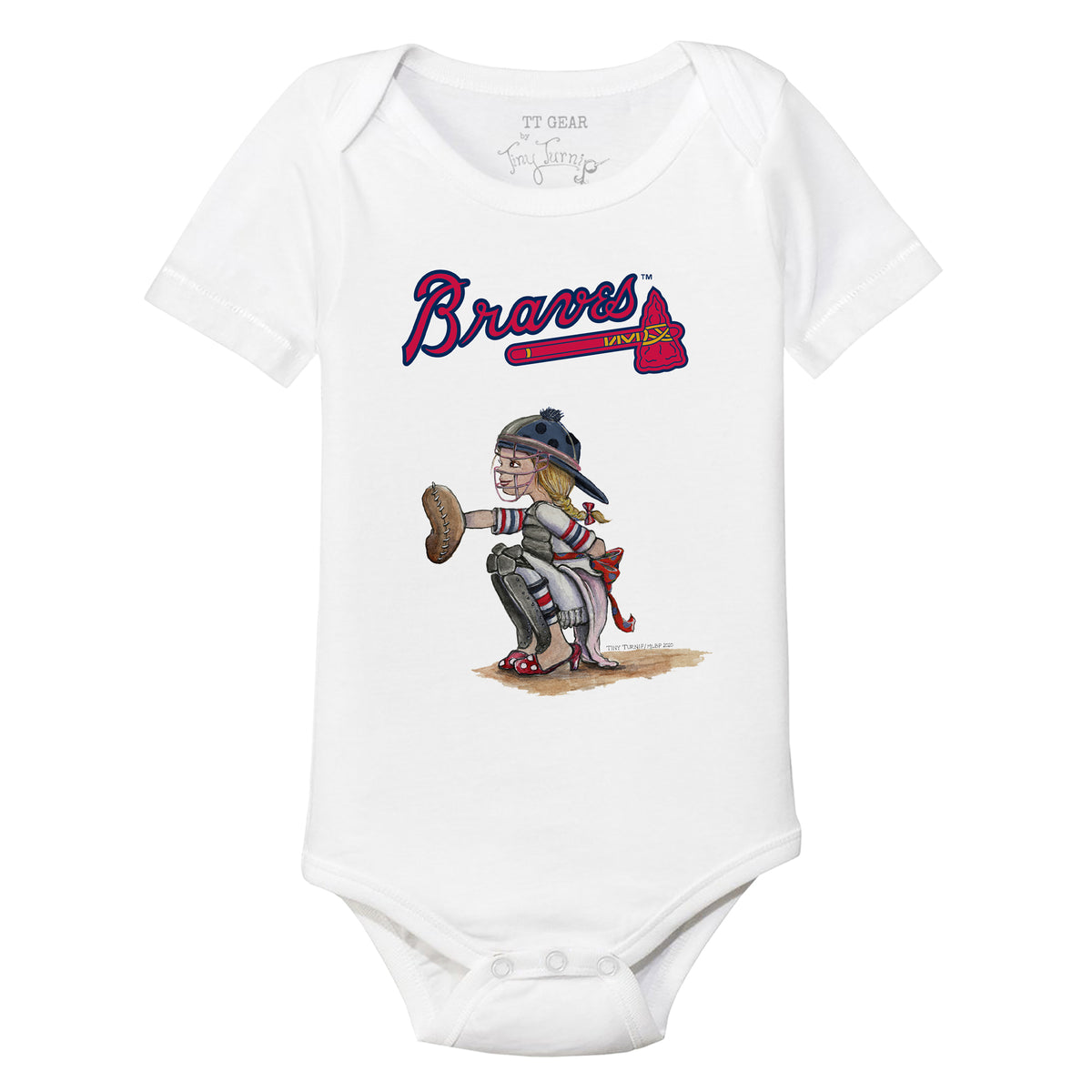 Atlanta Braves Kate the Catcher Short Sleeve Snapper