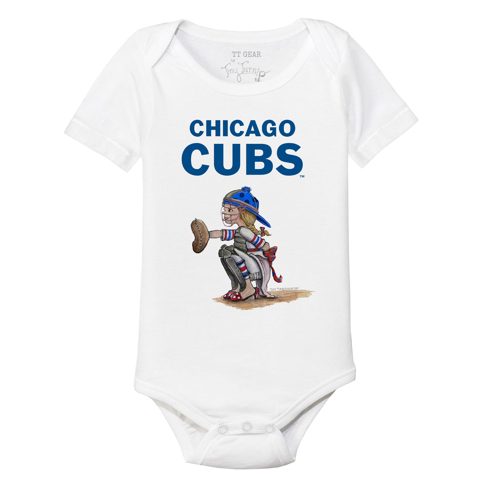 Chicago White Sox Kate The Catcher Short Sleeve Snapper 3M / White