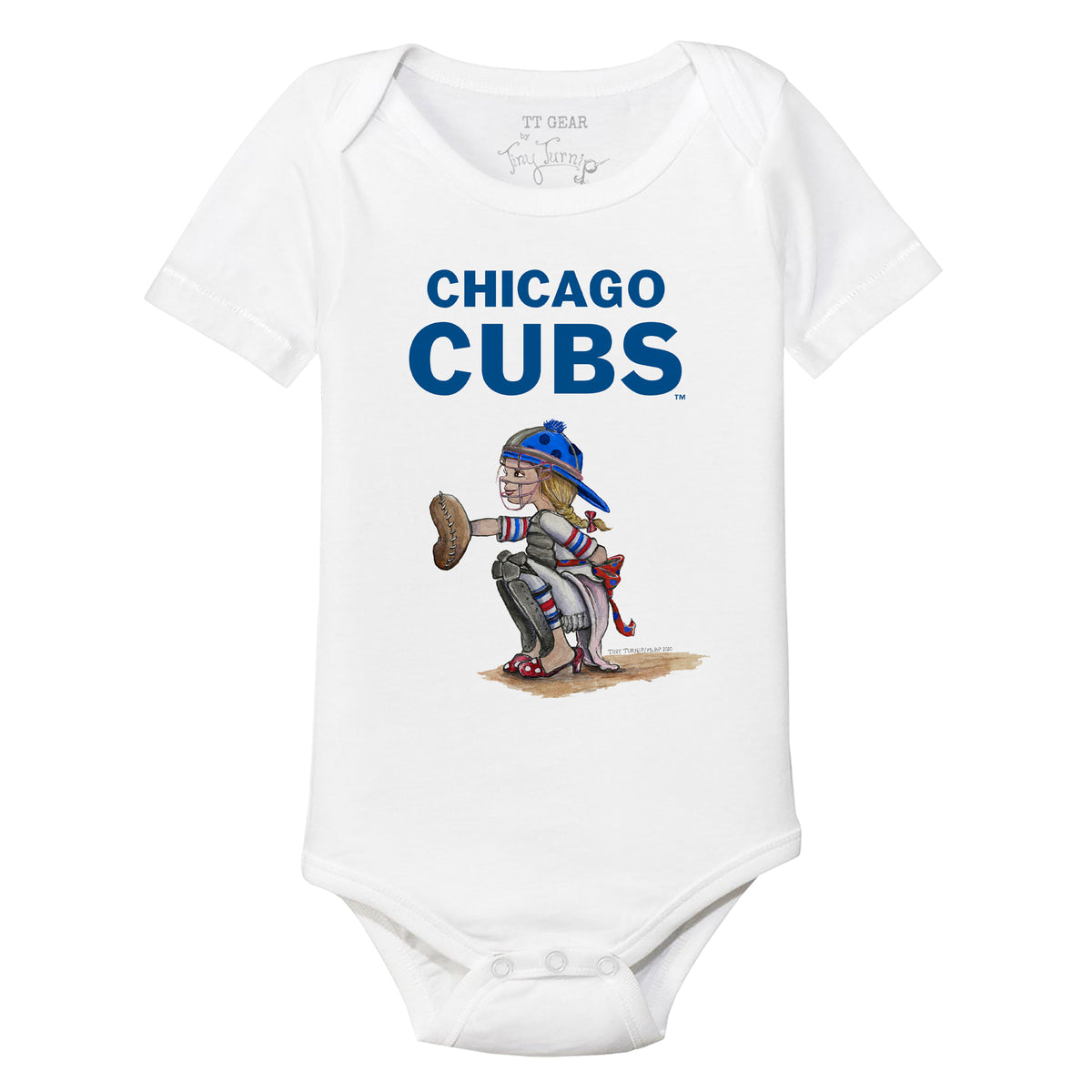 Chicago Cubs Kate the Catcher Short Sleeve Snapper