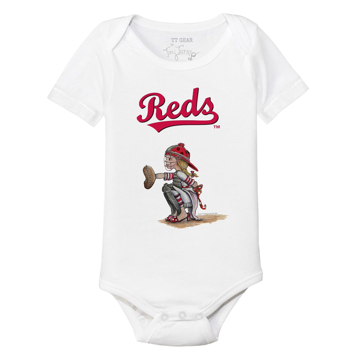 Cincinnati Reds Kate the Catcher Short Sleeve Snapper