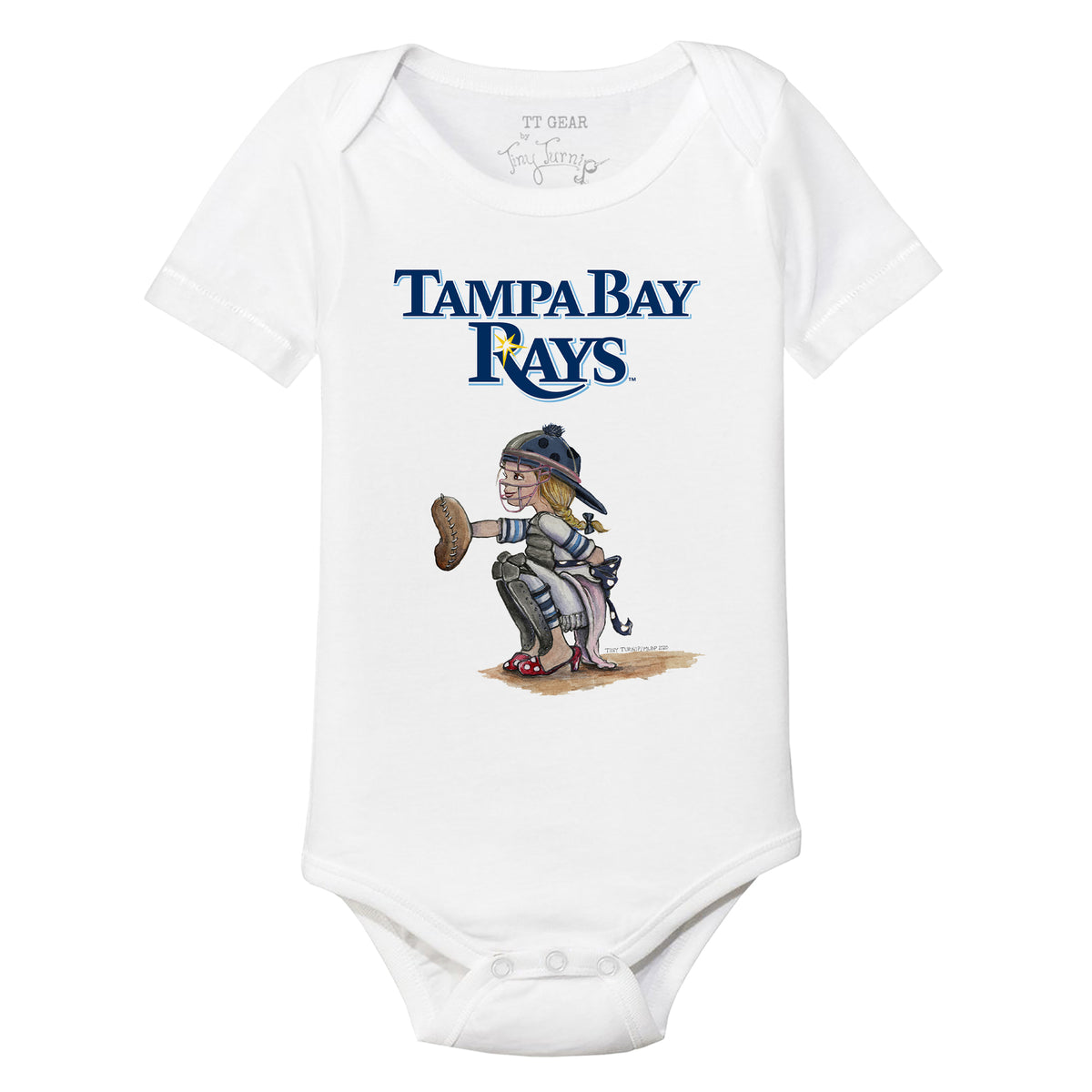 Tampa Bay Rays Kate the Catcher Short Sleeve Snapper
