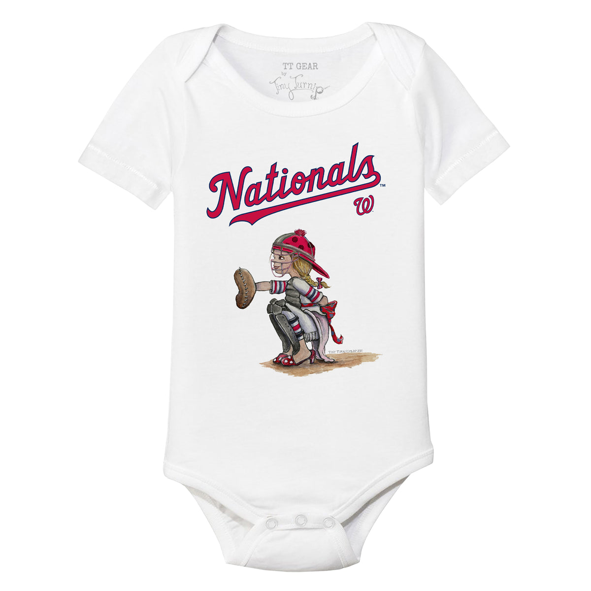 Washington Nationals Kate the Catcher Short Sleeve Snapper