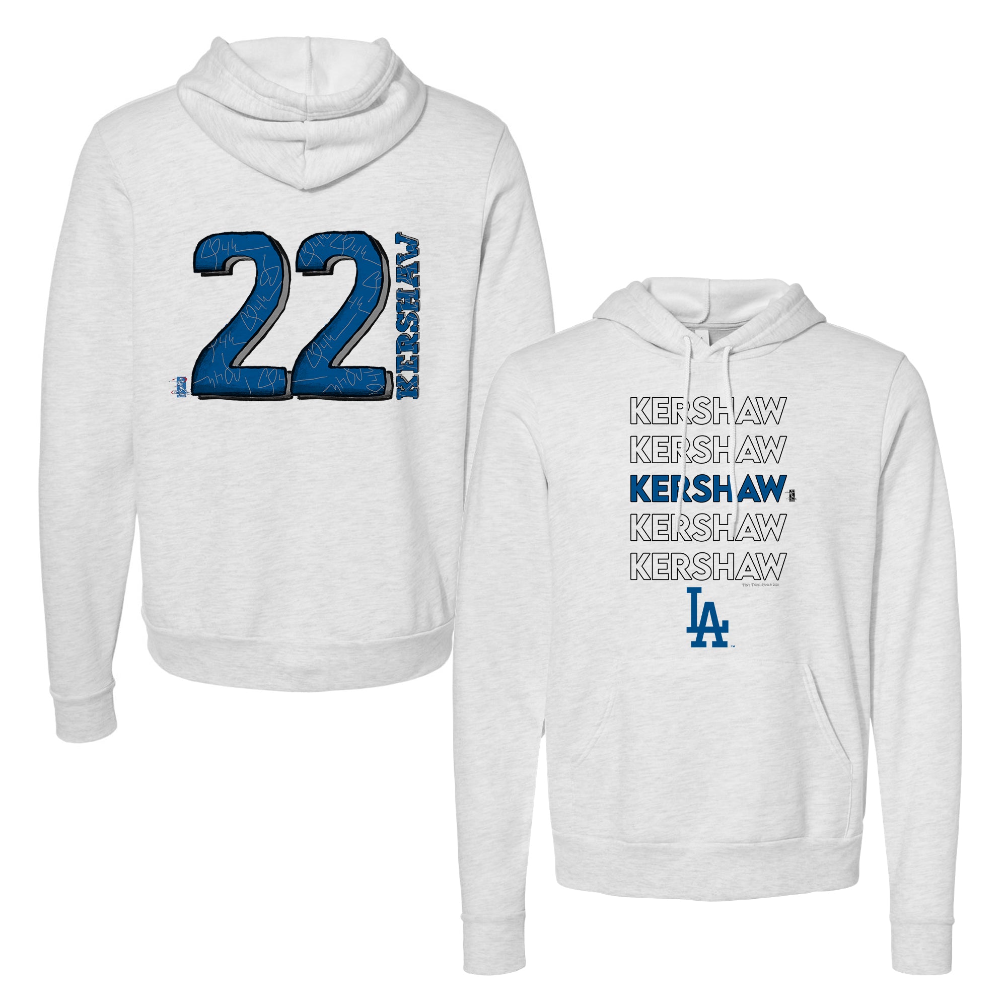 Clayton Kershaw Los Angeles Name & Number (Front & Back) T-Shirt