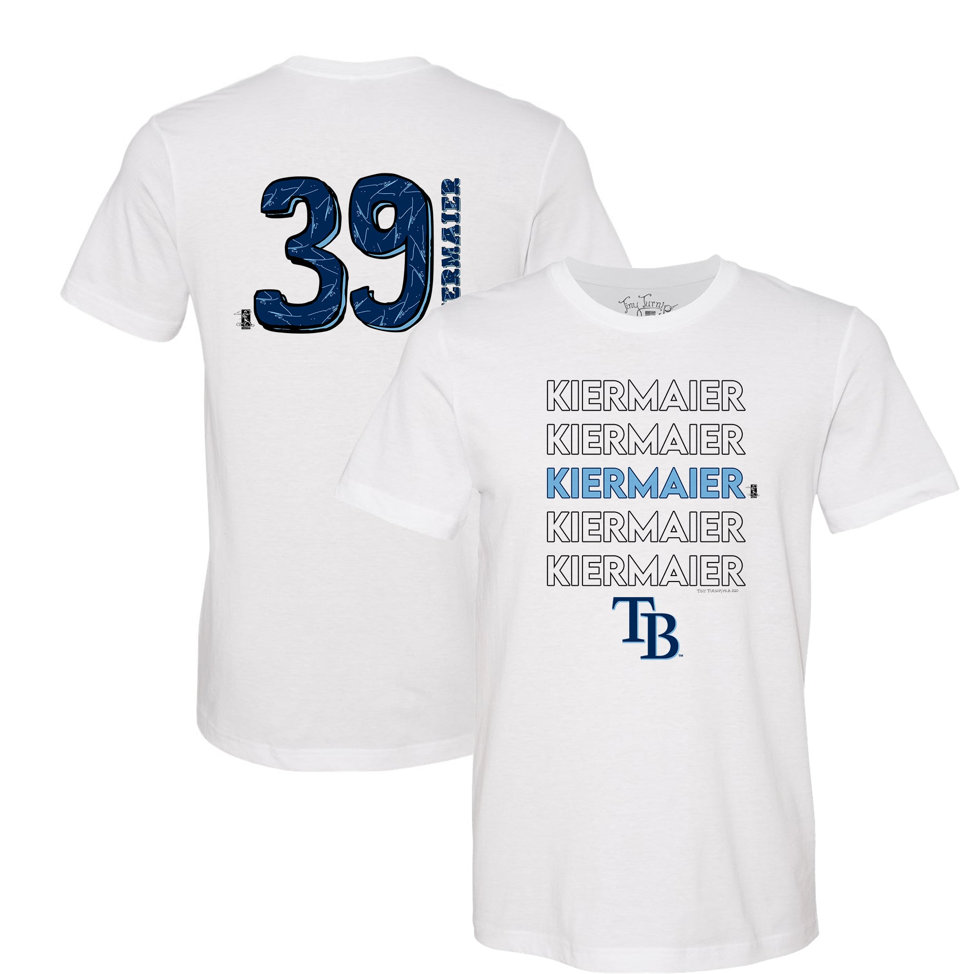 Tampa Bay Rays Kevin Kiermaier Stacked Tee Shirt